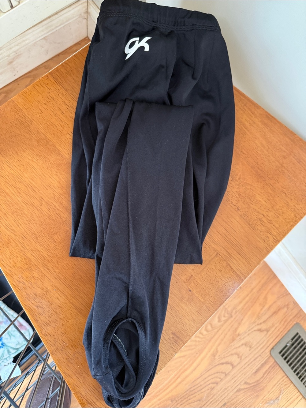 GK Black Logo Performance Leggings